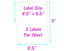 Pack of 40, 20 Each 10x13" Flat Poly Mailers & 20 8.5x11 Blank Shipping Labels, Easy Stick Shipping Clothing Flat Envelopes and Labels Combo