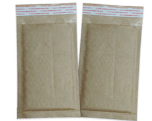 Brown Kraft 4x8" Bubble Mailers!  10, 25, 40 or 100 Pack Eco Freindly Padded Mailing Envelopes, Cushioned Shipping Recyclable Paper Mail Bag