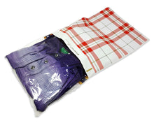 10x13 and/or 6x9 inch Red & Gold Plaid Design Poly Mailers Combo, Fall, Winter Collection Theme, Flat Self Seal Shipping Mailing Postal bags
