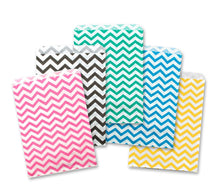 5x7" Paper Bags- 25, 50, 100, 200 Pack Tribal Chevron, Leopard, Zebra, Polka Dot, Wedding Bags, Party Favor Bags, Kraft Paper Candy Bags,