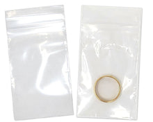 100 Pack 2 Mil, Clear Reclosable Zip Lock Bags, Resealable Jewelry Poly Zipper Plastic Storage Pouches, 2x3 Packaging Baggies, 3x4, 4x6, 6x9