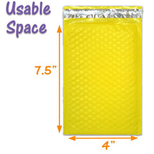 Choose! Colorful 4x8 Poly Bubble Mailers! Pink, Pastel, Blue, Teal, Red, Yellow, Black, Orange, Purple Padded Air Cushioned Envelope Mailer
