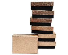 Rose Gold 3x2x1 Inch Cotton Filled Presentation Jewelry Boxes