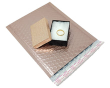 Rose Gold 3x2x1 Inch Cotton Filled Presentation Jewelry Boxes