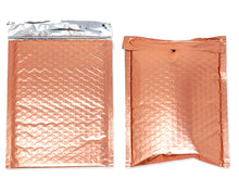 6x10 Sunset Peach Metallic Bubble Mailers,  Lightweight Self-Seal Padded Shipping Envelopes,  Size #0 6x9 Air Protective Shipping Bags