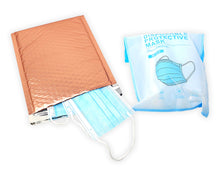 6x10 Sunset Peach Metallic Bubble Mailers,  Lightweight Self-Seal Padded Shipping Envelopes,  Size #0 6x9 Air Protective Shipping Bags