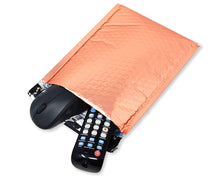 6x10 Sunset Peach Metallic Bubble Mailers,  Lightweight Self-Seal Padded Shipping Envelopes,  Size #0 6x9 Air Protective Shipping Bags
