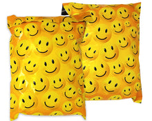 10x13 & 6x9 Inch Smiley Face Combo, Happy Print Design Self Sealing Mailing Shipping Bags, Flat Self Sealing Resistant Flat Envelope Mailers