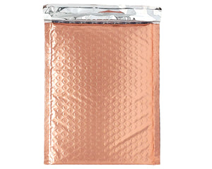 8x12, 6x10, 4x8&quot; Assorted Sunset Peach Metallic Bubble Mailers,  Lightweight Self-Seal Padded Shipping Envelopes, Air Protective Shipping