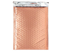 6x10 Sunset Peach Metallic Bubble Mailers,  Lightweight Self-Seal Padded Shipping Envelopes,  Size #0 6x9 Air Protective Shipping Bags