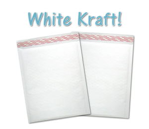 6x10 Aqua, White, Black, Brown Kraft Bubble Mailers Combo Pack, Padded Quality Envelope Mailers, Self Sealing Business Mailing Envelopes