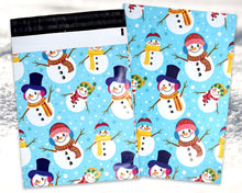 10x13 Snowman, Winter, Fall, Theme Poly Mailers,  Flat Self Seal Shipping Mailing Business Fun Snowmen Wonderland Happy Mail Postal bags