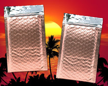 8x12, 6x10, 4x8&quot; Assorted Sunset Peach Metallic Bubble Mailers,  Lightweight Self-Seal Padded Shipping Envelopes, Air Protective Shipping