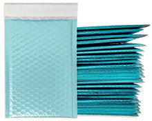 4x8&quot; Purple Lilac, Nude Pink, Holographic, Blue Midnight, Aqua Ice Blue, Burgundy Metallic Bubble Mailers, Padded Envelopes, 4x7.25 Inside