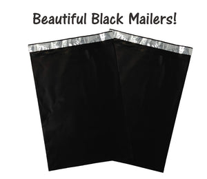 10x13&quot; Hot Pink, Neon Lime Green, Black and Teal Self Sealing Mailing Shipping Bags, Beautiful Flat Self Sealing Envelopes, USPS