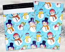 10x13 Snowman, Winter, Fall, Theme Poly Mailers,  Flat Self Seal Shipping Mailing Business Fun Snowmen Wonderland Happy Mail Postal bags
