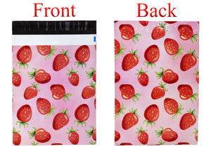 10x13 Strawberries, Citrus, Watermelon, Pink Pineapple Poly Mailers Combo,  Cute T Shirt Flat Self Seal Shipping Mailing Postal Mail  bags
