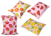 10x13 Strawberries, Citrus, Watermelon, Pink Pineapple Poly Mailers Combo,  Cute T Shirt Flat Self Seal Shipping Mailing Postal Mail  bags
