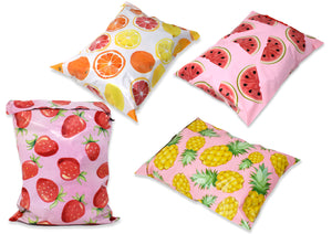10x13 Strawberries, Citrus, Watermelon, Pink Pineapple Poly Mailers Combo,  Cute T Shirt Flat Self Seal Shipping Mailing Postal Mail  bags