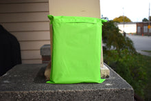 10x13 Inch Candy Apple Neon Lime Green Design Self Sealing Mailing Shipping Bags, Beautiful Blue, White Flat Self Sealing Envelopes, USPS