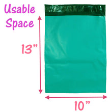 10x13&quot; Hot Pink, Neon Lime Green, Black and Teal Self Sealing Mailing Shipping Bags, Beautiful Flat Self Sealing Envelopes, USPS