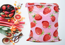 10x13 Red Ripe Strawberries Poly Mailers, Cute and Fun Flat Self Seal Shipping Mailing Business USPS, UPS, FEDEX Approved Mail Postal bags