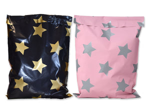 50, 100 10x13 Designer Quality Poly Mailers, Self Adhesive Shipping Colorful Design USPS Mail bags, Colored Flat Envelopes