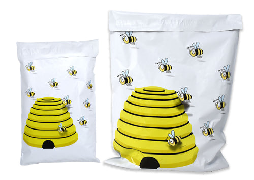 10x13, 6x9 Honey Bee Poly Mailers, Flat Self Seal Shipping Mailing Business USPS, UPS, FEDEX Bumblebee Cute Approved Mail Postal bag Combo