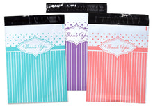 Pink, Purple Lilac, Teal Thank you Collection Poly Mailers 10x13" Combo, Colorul Designer Self Seal Shipping Mailing Business Postal bags
