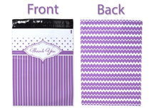 Pink, Purple Lilac, Teal Thank you Collection Poly Mailers 10x13" Combo, Colorul Designer Self Seal Shipping Mailing Business Postal bags