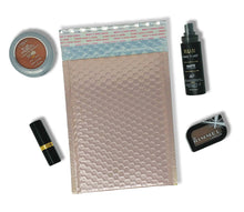 Nude Pink Metallic Bubble Mailers 4x8, 5x9, 6x10, 8.5x12, 9x13 Padded Shipping Quality Sturdy Strong Mailing Envelopes, Weather Resistant