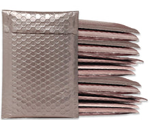 Nude Pink Metallic Bubble Mailers 4x8, 5x9, 6x10, 8.5x12, 9x13 Padded Shipping Quality Sturdy Strong Mailing Envelopes, Weather Resistant