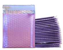 Large 10x15&quot; Purple Lilac, Burgundy Wine Metallic Bubble Mailers, Padded Weather Resistant Self Seal Shipping Envelopes 10, 20, 40, 100 Pack