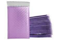 4x8&quot; Purple Lilac, Nude Pink, Holographic, Blue Midnight, Aqua Ice Blue, Burgundy Metallic Bubble Mailers, Padded Envelopes, 4x7.25 Inside