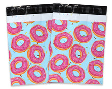 10x13 Delicious Dancing Donuts Poly Mailers, Flat Designer Self Seal Shipping Mailing Business USPS, UPS, FEDEX Approved Mail Postal bags