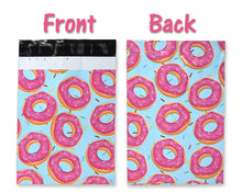 10x13 Delicious Dancing Donuts Poly Mailers, Flat Designer Self Seal Shipping Mailing Business USPS, UPS, FEDEX Approved Mail Postal bags