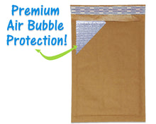 Brown Kraft 5x9" Bubble Mailers!  10, 20, 35 or 100 Pack Eco Freindly Padded Mailing Envelopes, Cushioned Shipping Recyclable Paper Mail Bag