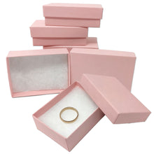 U.S.A- Pastel Pink 3x2x1 Inch Cotton Filled Presentation Jewelry Boxes Paper Gift Display Retail Craft  Ring, Bracelets, Storage Pink Design