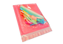 8x12 Bubble Gum Pink Colored Poly Bubble Mailers,  Protective Fun Padded Mailing envelopes, Self Seal Adhesive Shipping Bags 8.5x11 Usable