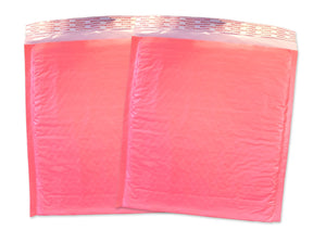 8x12 Bubble Gum Pink Colored Poly Bubble Mailers,  Protective Fun Padded Mailing envelopes, Self Seal Adhesive Shipping Bags 8.5x11 Usable