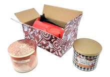 10x6x4" Candy Cane Christmas Designer Boxes, Recyclable, Reusable Shipping Favor Boxes for Gifts, Cute Party Cardboard 32 lb Test Boxes