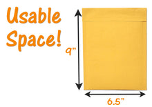Amber Kraft 6x10" Bubble Mailers!  Eco Freindly Recyclable Mailing Envelopes, Cushioned Peel n Seal Orange-Yellow Recyclable Paper Shipping