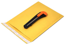 Amber Kraft 6x10" Bubble Mailers!  Eco Freindly Recyclable Mailing Envelopes, Cushioned Peel n Seal Orange-Yellow Recyclable Paper Shipping