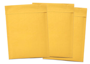 Amber Kraft 6x10" Bubble Mailers!  Eco Freindly Recyclable Mailing Envelopes, Cushioned Peel n Seal Orange-Yellow Recyclable Paper Shipping