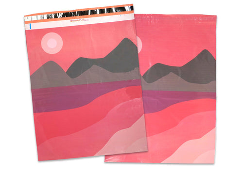 19x24 Inch Desrt Sands Landscape Poly Mailers, Designer Self Seal Unpadded Extra Large Shipping Bags, Packaging Mailing Protection Envelopes