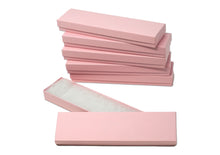 8x2x1" Black Matte, Pastel Pink, Silver, White Swirl, Brown Kraft Cotton Filled Jewelry Boxes, Presentation Display Necklace Eco Freindly