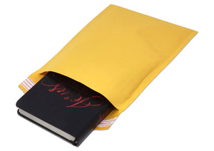 Amber Kraft 6x10" Bubble Mailers!  Eco Freindly Recyclable Mailing Envelopes, Cushioned Peel n Seal Orange-Yellow Recyclable Paper Shipping