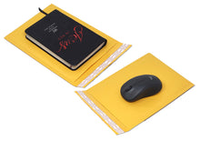 Amber Kraft 6x10" Bubble Mailers!  Eco Freindly Recyclable Mailing Envelopes, Cushioned Peel n Seal Orange-Yellow Recyclable Paper Shipping
