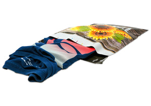 Country side Sunflower 10x13" Thank you Poly Mailers, Beautiful Designer Print Self Seal Fun Themed Shipping Mailing Business Postal bags