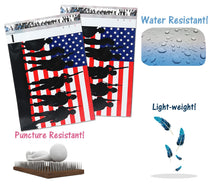 10x13 4th of July, Patriotic You choose Combo! American Soldiers, Red White & Blue Stars and Stripes Flag Design Mailers, Shipping Mail Bags